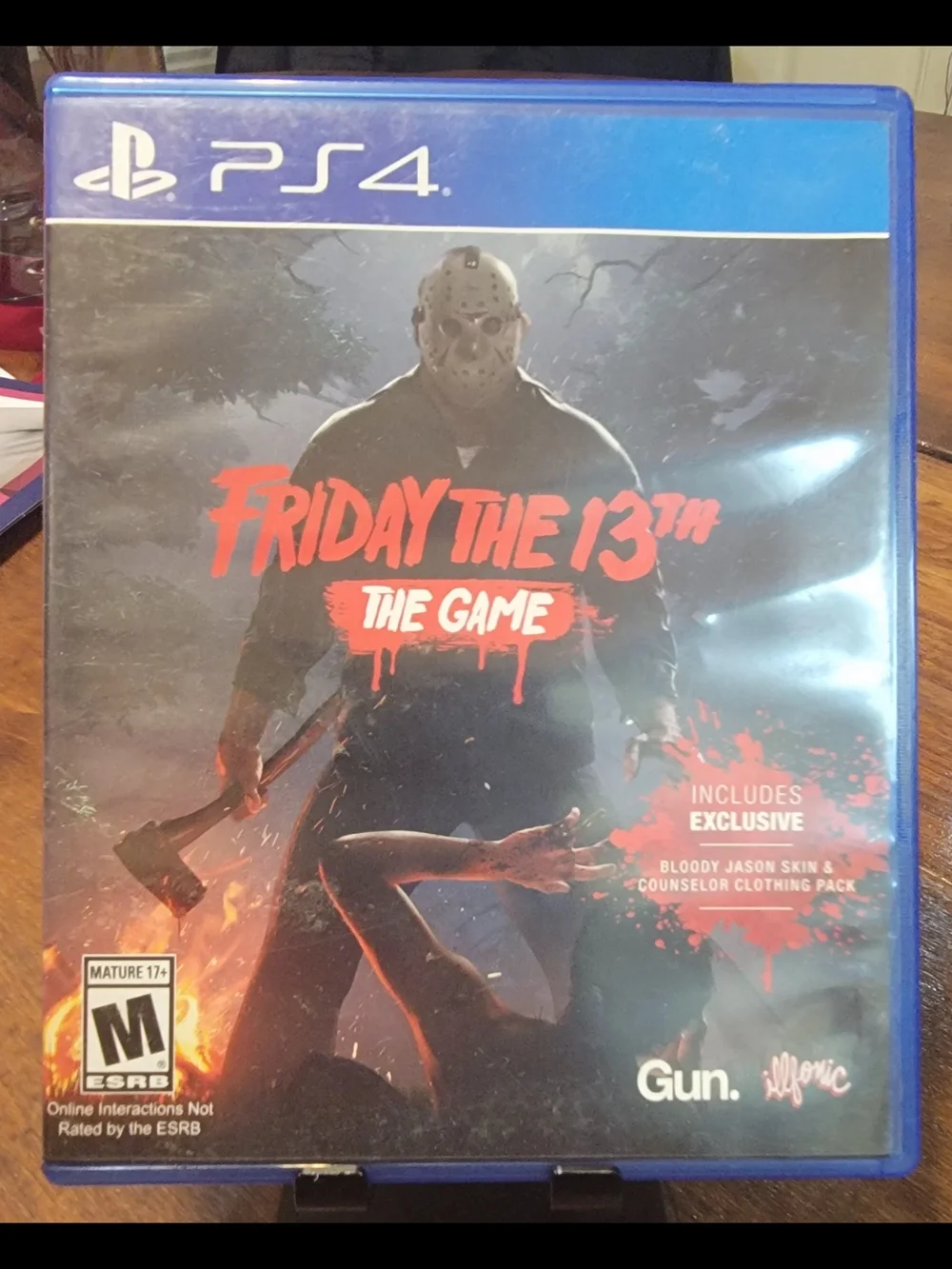 Video game case back cover